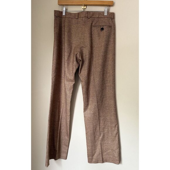 Joseph Women's Gold‎ Metallic Virgin Wool Mid Rise Trousers Size Quiet Luxury - Picture 2 of 8